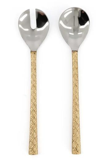 Šalátové lyžice Doing Goods Chameli Salad Server S 2-pak žltá farba
