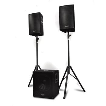 Ibiza 2.1 aktívny PA set 1xsubwoofer, 2x satelit, 2x statív, 1200W