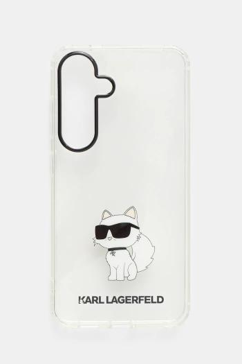 Puzdro na mobil Karl Lagerfeld Samsung S24 Ultra priehľadná farba, KLHCS24SHNCHTCT