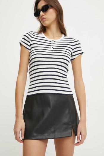 Sukňa Hollister Co. čierna farba, mini, puzdrová, KI343-4164