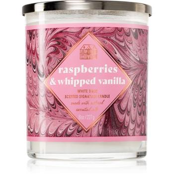 Bath & Body Works Raspberries & Whipped Vanilla vonná sviečka 227 g