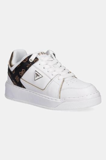 Tenisky Guess DELOVE biela farba, FLTDEL FAL12