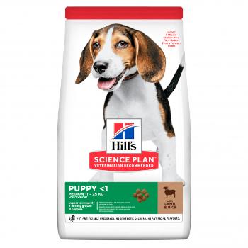 Hill's Science Plan Canine Puppy Medium Lamb & Rice 14+4kg zdarma