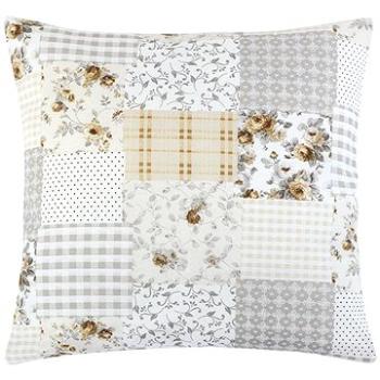 Bellatex EMA – 45 × 45 cm – béžovo-sivý patchwork (4558)