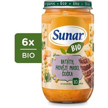 Sunar BIO príkrm batáty, hovädzie mäso, šošovica 6× 235 g (8592084418113)