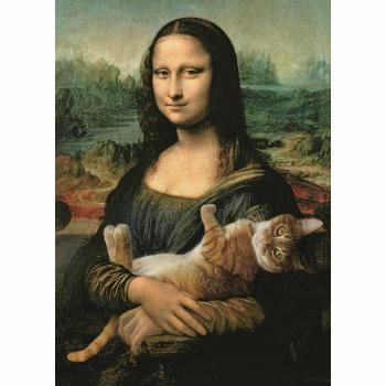 Trefl Mona Lisa and Purring Kitty 500 dielov puzzle