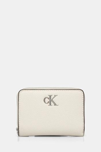 Peňaženka Calvin Klein Jeans dámska, béžová farba, LV04K1009G