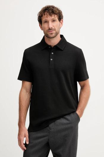 Polo tričko Michael Kors pánske, čierna farba, jednofarebné, CT552LFHSA