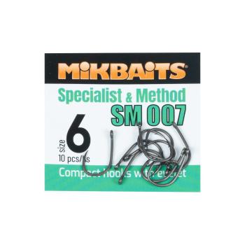 Mikbaits Háčky Specialist & Method SM 007 10ks - vel.10,Mikbaits Háčky Specialist & Method SM 007 10ks - vel.10