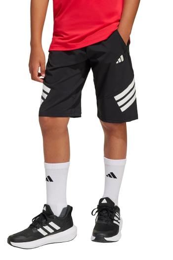 Detské krátke nohavice adidas čierna farba, nastaviteľný pás JJ1166
