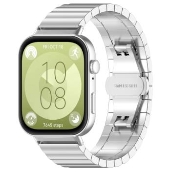 STELLAR Kovový remienok pre Huawei Watch Fit 4 / Fit 4 Pro strieborný