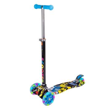 Kolobežka trojkolesová MAXI SCOOTER so svietiacimi kolieskami, JOKER