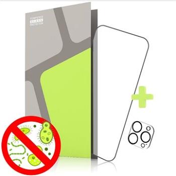 Tempered Glass Protector antibakteriálne na iPhone 14 Pro Max, (Case Friendly) + sklo na kameru (TGA-IP14PM-BL)