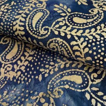 Bavlnená látka VOILE BATIK NEW design B dark cobalt