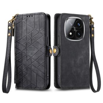 GEOM Peňaženkové puzdro pre Xiaomi Redmi Note 14 Pro+ 5G čierne