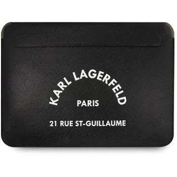 Karl Lagerfeld Saffiano RSG Embossed Computer Sleeve 16 Black (3666339040239)
