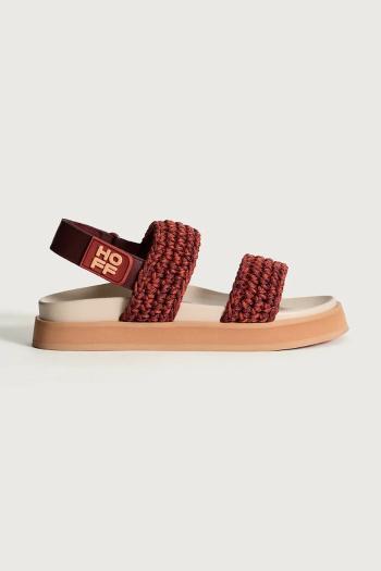 Sandále Hoff GALDANA TERRACOTA dámske, bordová farba, 12447003 GALDANA