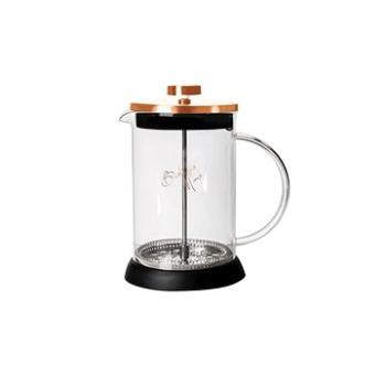 BerlingerHaus Kanvička na čaj a kávu French Press 600 ml Rosegold Metallic Line (BH-1494)