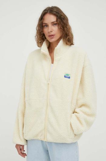 Mikina American Vintage VESTE ML dámska, béžová farba, s nášivkou, HOK16CH23