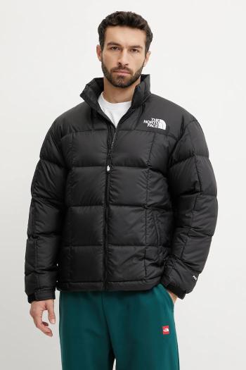 Páperová bunda The North Face Lhotse čierna farba, zimná, NF0A3Y234H01