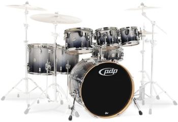 PDP by DW Concept Shell Pack 7 pcs 22" Black Sparkle-Silver Akustická bicia sada