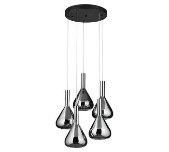 LED závesné osvetlenie Cinque Cipera čierna 345030532