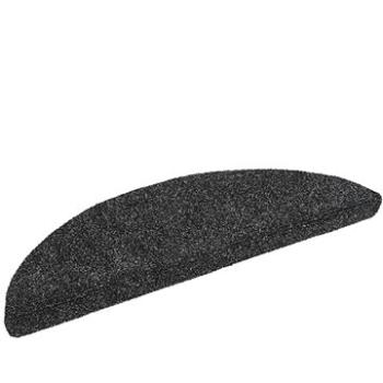 Samolepiace nášľapy na schody 10 ks tmavosivé 54 x 16 x 4 cm (149677)
