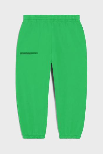 Nohavice Pangaia KIDS' 365 MIDWEIGHT TRACK PANTS zelená farba, 10000280