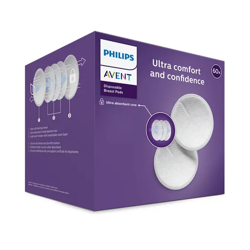 Avent Philips Vložky do podprsenky Ultra den 60 ks,Philips AVENT Vložky do podprsenky jednorazové 60 ks