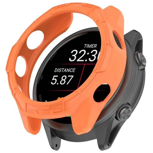 TPU HALF COVER Kryt pre Garmin Forerunner 570 47mm oranžový