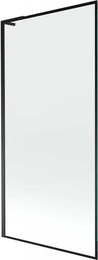 MEXEN/S - Next L vaňová zástena FIX 90 x 150, čierna vzor, čierna 895-090-000-03-70-70