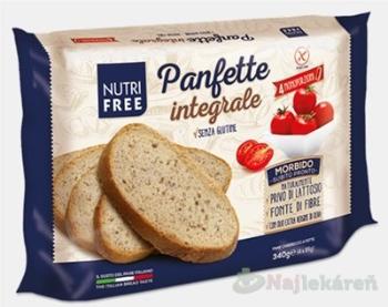 NutriFree Panfette integrale, bezlepkový, domáci celozrnný krájaný chlieb, 340g