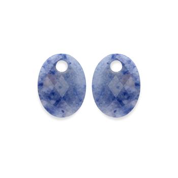 Sparkling Jewels Oválne prívesky na náušnice z aventurínu EAGEM37-MO