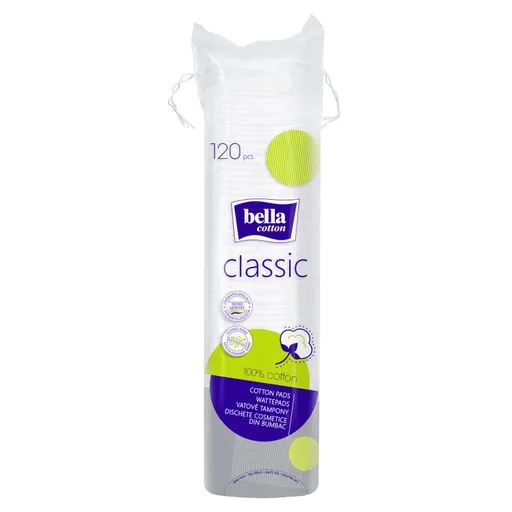 BELLA Cotton Classic Odličovacie tampóny 120 kusov