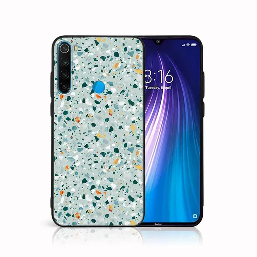 MY ART Ochranný obal Xiaomi Redmi Note 8 -BLUE TERRAZZO (164)