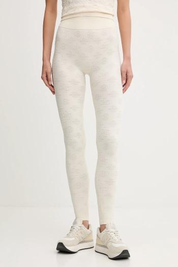 Legíny Guess PEONY béžová farba, s nášivkou, V5YB09 Z3OA0