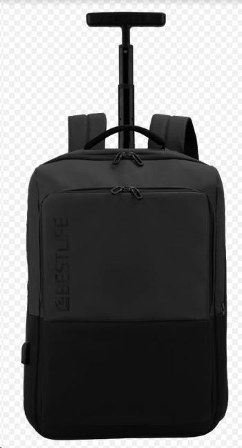 Bestlife nepremokavý batoh s kolieskami na 15.6" notebook, USB