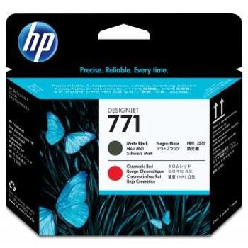 HP 711 CE017A matná čierna/chromatic červená (matte black/chromatic red) originálna tlačová hlava