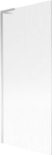 MEXEN/S - Next L vaňová zástena FIX 80 x 150, prúžky, chróm 895-080-000-03-09-01