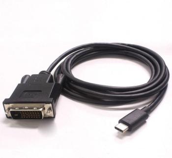 PremiumCord Kábel USB-C na DVI, FullHD@60Hz, 1,8m