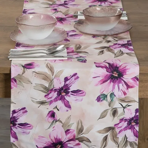 ArtFir Záhradný behúň GARDEN 29C | krémová/ružová 40 x 180 cm