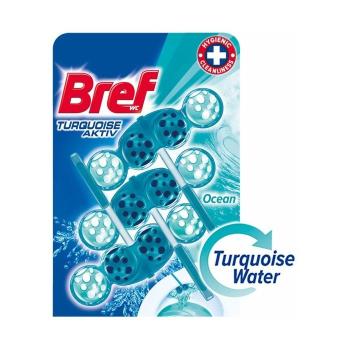 BREF TOILET FRESHENER 3X50 G BLUE AKTIV TURQUOISE ACTIVE OCEAN