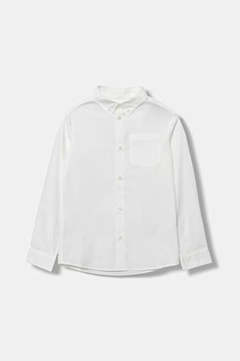 Detská košeľa United Colors of Benetton biela farba, 5AWRCQ04E