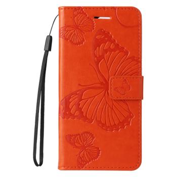 ART BUTTERFLY Peňaženkový obal pre Xiaomi Redmi Note 14 5G oranžový