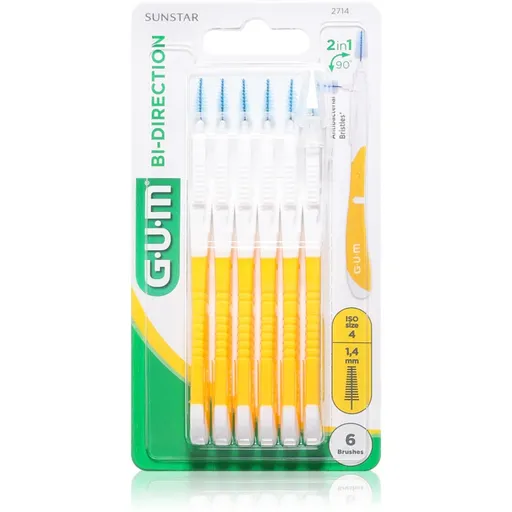 G.U.M Bi Direction Interdental Brush 2714 medzizubné kefky 1,4 mm 6 ks
