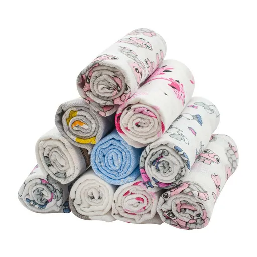 New Baby Bavlnené Plienky S Potlačou 10 Ks