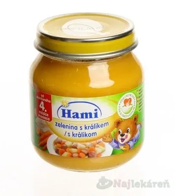Hami príkrm zelenina s králikom 125g