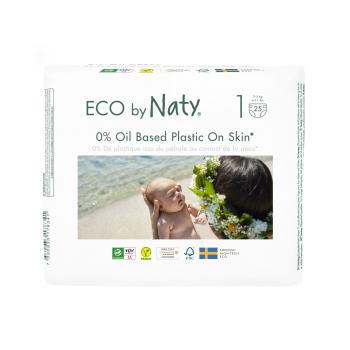 ECO BY NATY Plienky jednorázové 1 Newborn 2-5 kg 25 ks