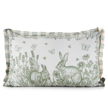 ArtFir Veľkonočná obliečka na vankúš EASTER 60 | krémová/zelená 30 x 50 cm