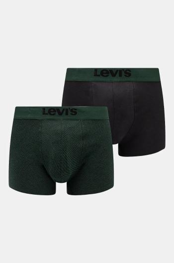 Boxerky Levi's 2-pak pánske, zelená farba, 37149-1023